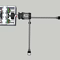 Open Toolbox With Various Hardware Tools And Telescopic Tool Arm Beside