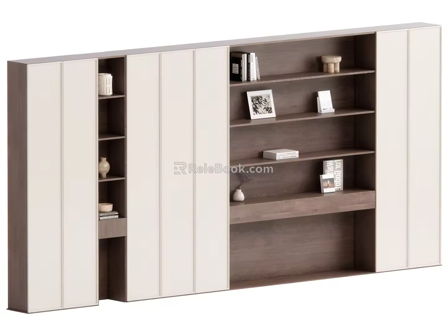 Modern Bookshelf Bookcase 3d model