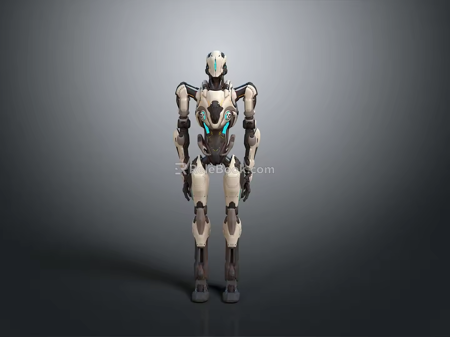 Robot Assistant Small Robot Butler Robot Butler Figure Game Figure 3d model