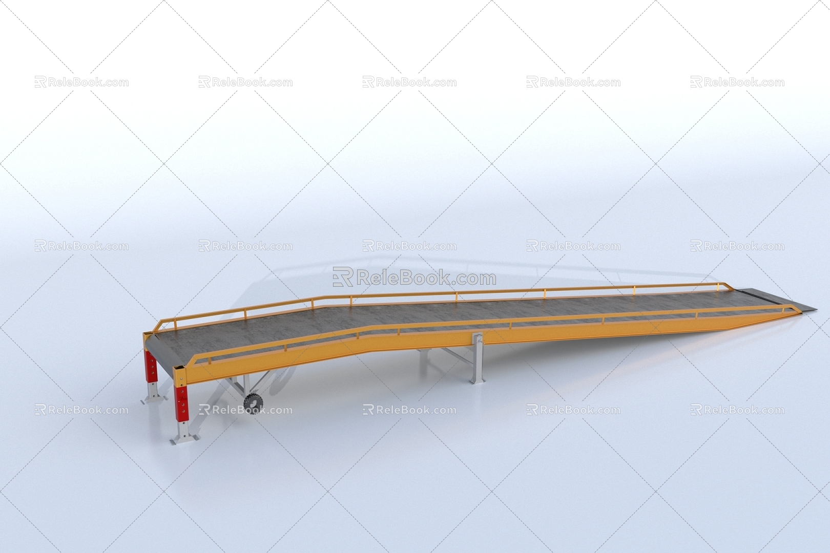 Conveyor belt for industrial equipment model