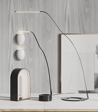 Modern lamp combination table lamp combination 3d model