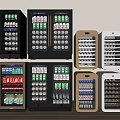 Various Design Beverage Refrigerators and Wine Coolers Storing Drinks and Wine