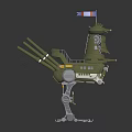 Modern robot bird robot chicken cartoon bird 3d model