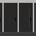 Multiple Gray Security Doors With Modern Design Displayed Side by Side 3d model