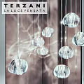 Modern Decorative Chandelier Featuring Hanging Clear Crystal Balls For Interior Design