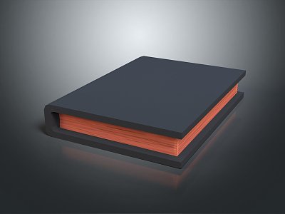 Modern Notebook Book Document 3d model