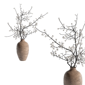 Quiet air-dried branch ornaments 3d model