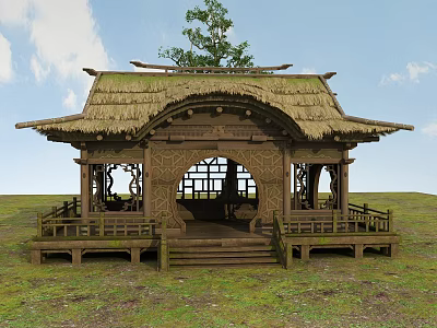 New Chinese House Rural Planning Revitalizes Chinese Culture Series 3d model