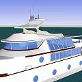 Modern Yacht 3d model