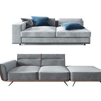 Modern Combination Sofa Double Sofa 3d model