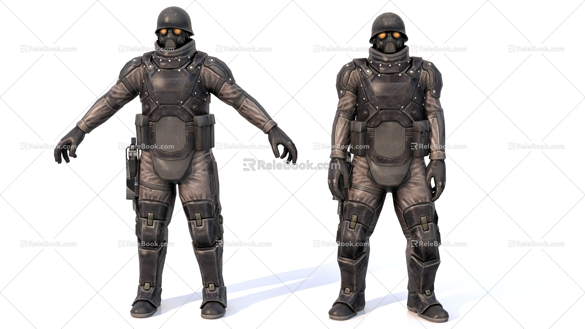 Character Soldier Heavy Soldier 3d model