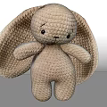 Modern toy rabbit 3d model
