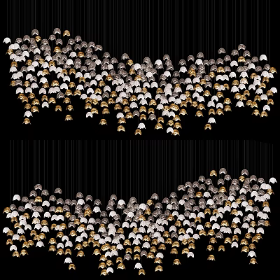 Simple Glass Chandelier Glass Chandelier Decorative Chandelier Simple Chandelier Living Room Chandelier Dining Room Chandelier Hall 3d model