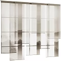 Elegant Sheer Curtain With Mountain Landscape Pattern For Modern Window Decoration