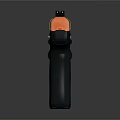 Stylish Orange Green Camouflage Pistol With Black Grip And Tactical Design
