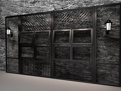 Industrial LOFT partition 3d model Industrial LOFT partition 3d model