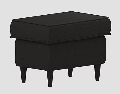 Modern sofa stool black leather sofa 3d model Modern sofa stool black leather sofa 3d model