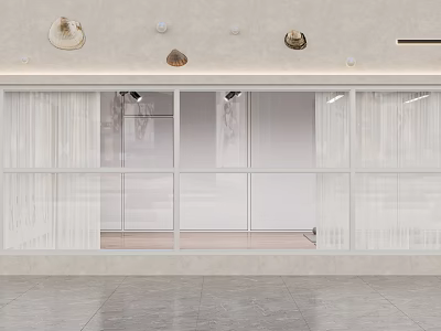 Modern Door Head Dance Yoga Door Head 3d model