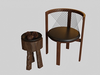 Quiet Wind Retro Chair Corner model