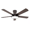 Modern Ceiling Fan With Light Black And Beige Design For Home Interior