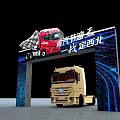 Southern Logistics Two Night Event Stage With Trucks And Lighting Setup
