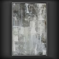 Abstract Black White Gray Wall Art With Textured Brush Strokes And Modern Design