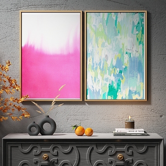 Modern Decorative Painting Abstract Painting Art Painting Hanging Painting 3d model