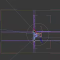 Aerial Planning of Commercial Building Complex With Parking Lots Vehicles Roads and Green Areas