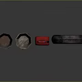 bucket iron bucket mud bucket cement bucket daily necessities 3d model