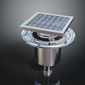 Durable Stainless Steel Floor Drain With Square Grid Cover And Cylindrical Base