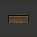 Traditional Wooden Interior Bench With Carved Backrest Armrests And Natural Wood Grain
