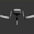White Space Exploration Drone With Dual Rotors For Cosmic Aerial Missions