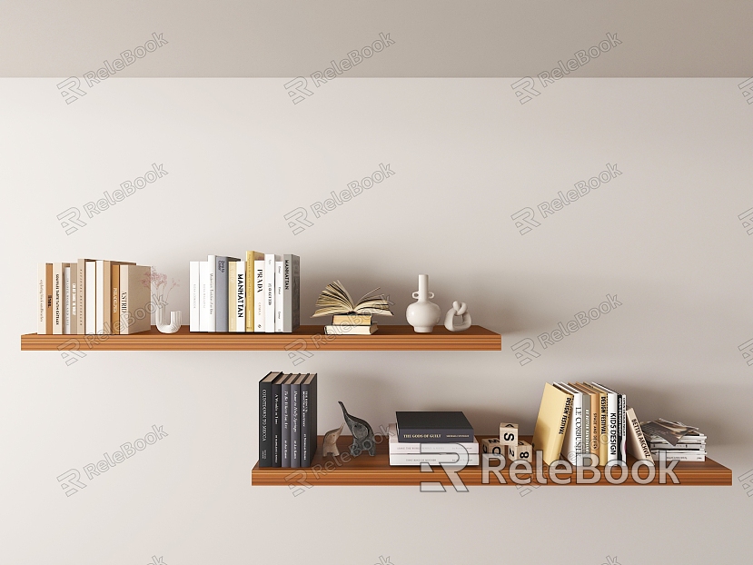 Nordic Book Combination Ornaments Book Bookshelf model