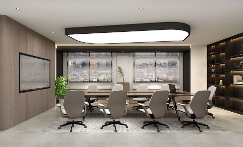 Modern Meeting Room Meeting Table and Chair 3d model