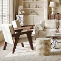 Elegant Classic Living Room Featuring Carved Ceiling Chandelier Beige Sofa Coffee Table And Decor Shelves