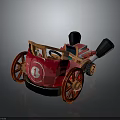 Red Toy Car With Number 1 Design Red Wheels And Wooden Colorful Decorative Parts