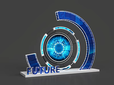 Creative group photo net red punch card open point photo area creative group photo device art device technology device meichen designer super design 3d model