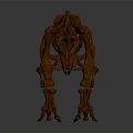Modern skeleton dinosaur skeleton dinosaur fossil 3d model