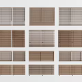 Various Styles of Window Blinds in Natural Tones for Home Window Decoration