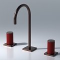 Bathroom copper faucet bathroom hardware 3d model