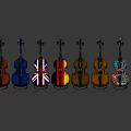 Acoustic Cello Musical Instrument on Stand with Light Background for Music and Art Supplies