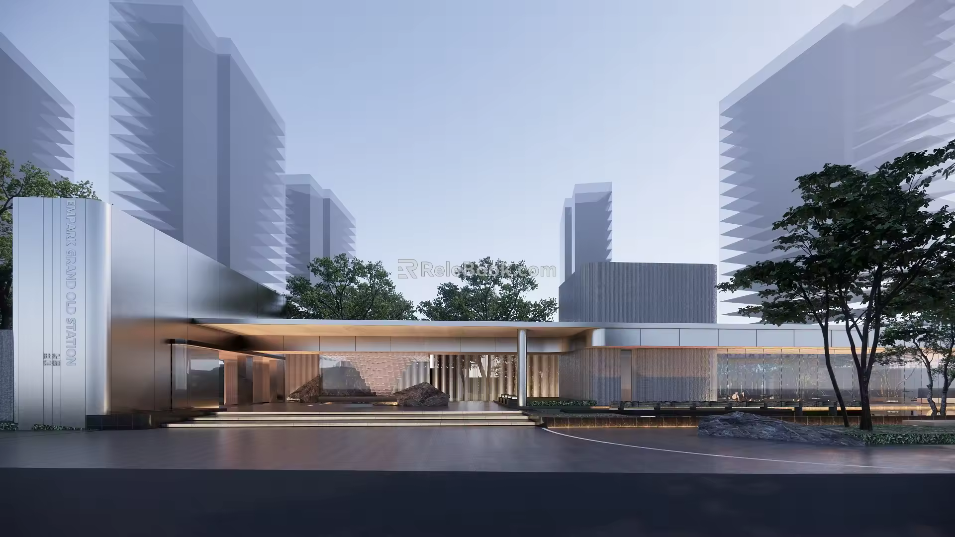 Demonstration area landscape 3d model