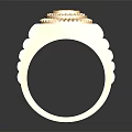 Luxury Gold Ring Featuring Central Diamond And Elegant Textured Band Design Details