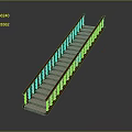 Elegant Wooden Staircase Design With Carved Handrail And Light Colored Steps