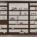 Bookshelf Storage Rack 3d model