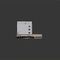 Modern Commercial Building Model With Multi Story Structures Parking Area Road And Greenery