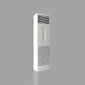 White Standing Air Conditioner Fan With Efficient Cooling Ventilation Design 3d model