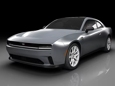 Silver Modern Sports Car With Sleek Exterior Glossy Finish And Alloy Wheels 3d model