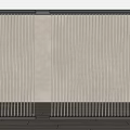 Modern Vertical Slat Room Divider In Minimalist Interior With Wooden Floor