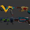 Science Fiction Firearms Next Generation Firearms Science Fiction Game Gun Game Firearms Game Gun Concept Gun Laser Gun 3d model